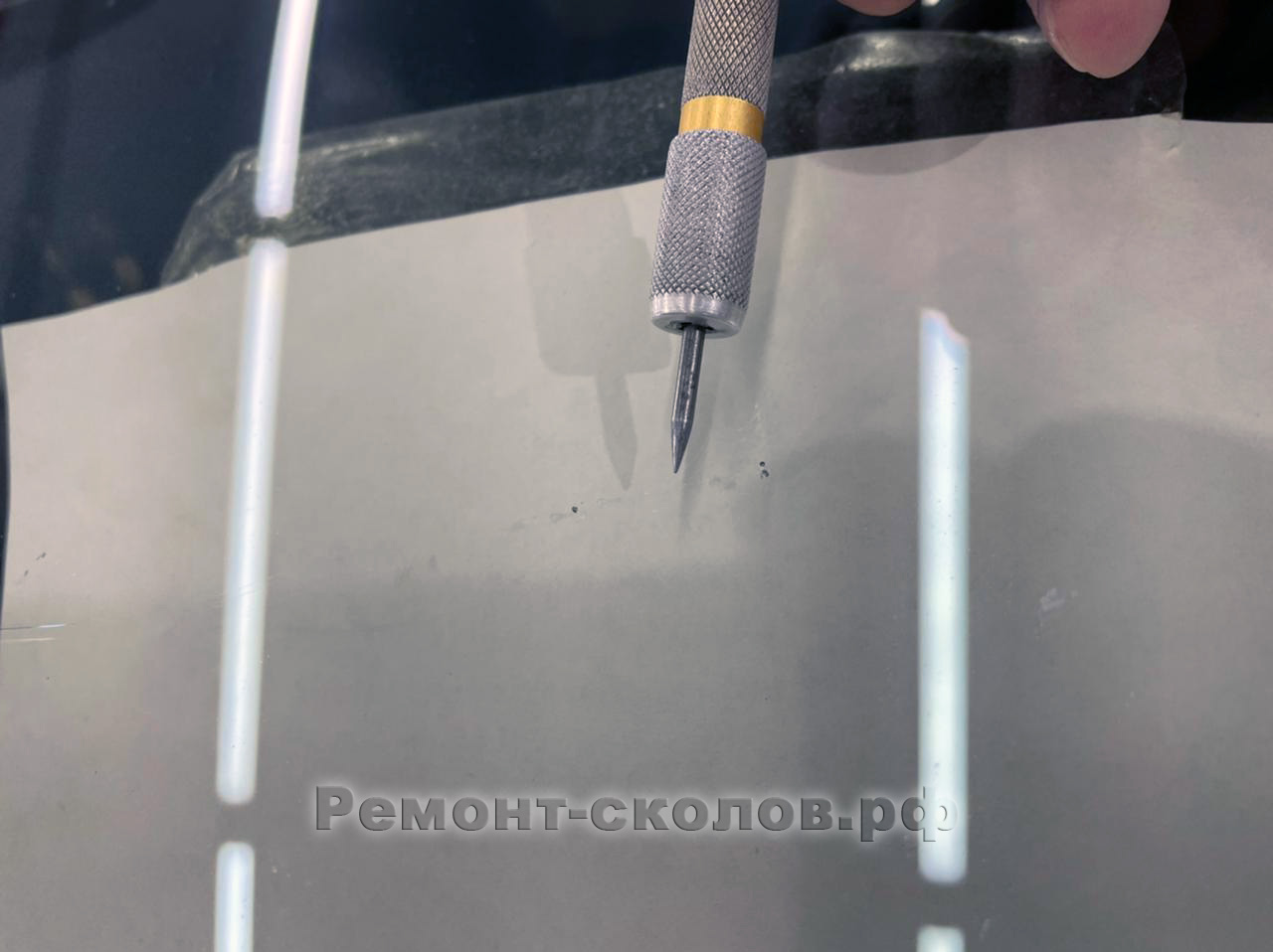 Устранение трещины стекла Мерседес на Профсоюзной